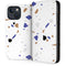 White Terrazzo iPhone 15 Plus Folio Case