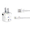 White Terrazzo iPhone Charger (5W USB) Skin
