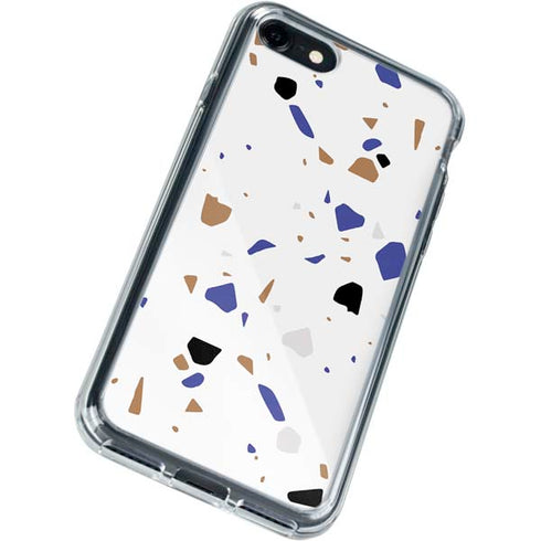 White Terrazzo iPhone SE (2nd & 3rd Gen) Clear Case