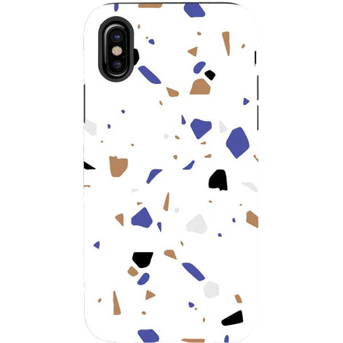 White Terrazzo iPhone X Pro Case