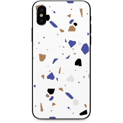 White Terrazzo iPhone X Skin