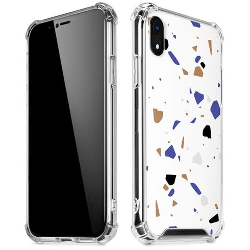 White Terrazzo iPhone XR Clear Case