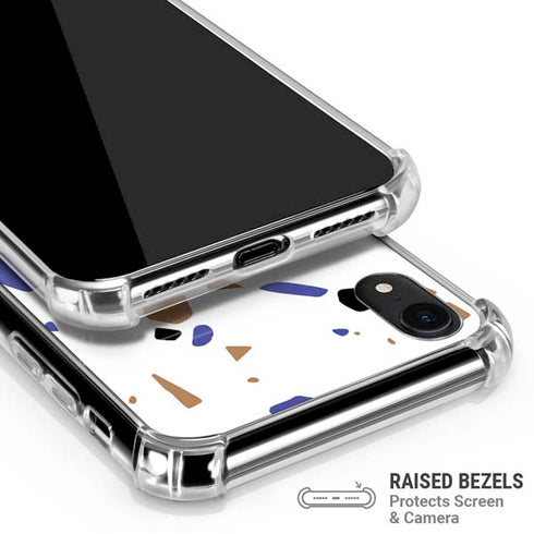 White Terrazzo iPhone XR Clear Case