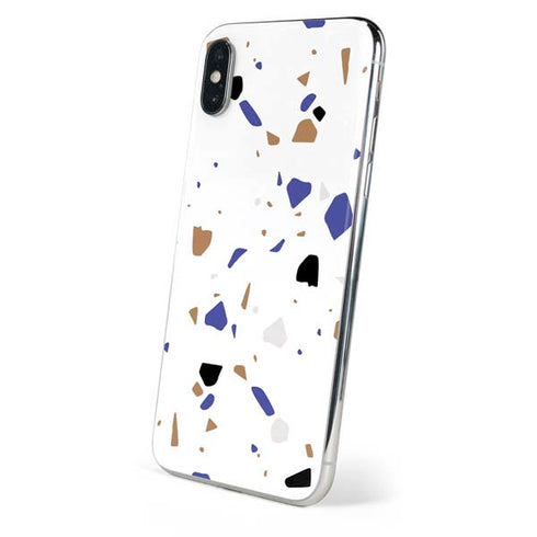 White Terrazzo iPhone XS Skin