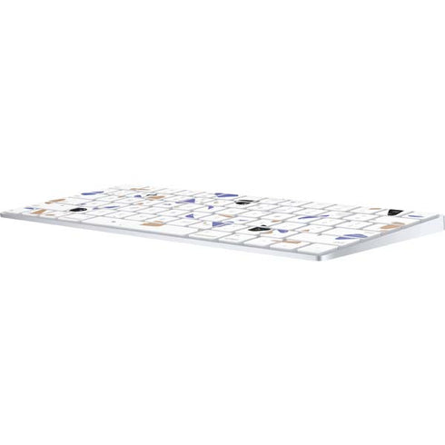 White Terrazzo Magic Keyboard Skin