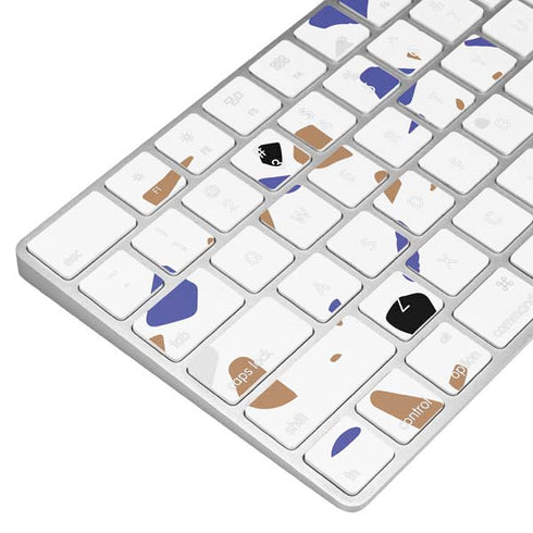 White Terrazzo Magic Keyboard Skin