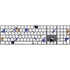 White Terrazzo Magic Keyboard with Numeric Keypad Skin