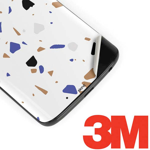 White Terrazzo Moto G6 Skin