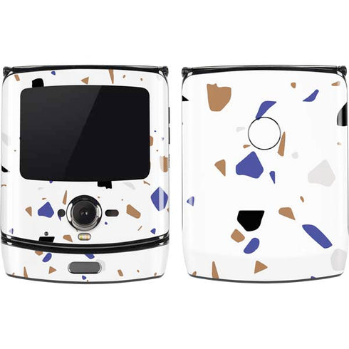 White Terrazzo Motorola RAZR Skin