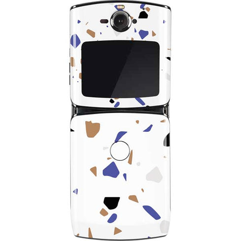 White Terrazzo Motorola RAZR Skin