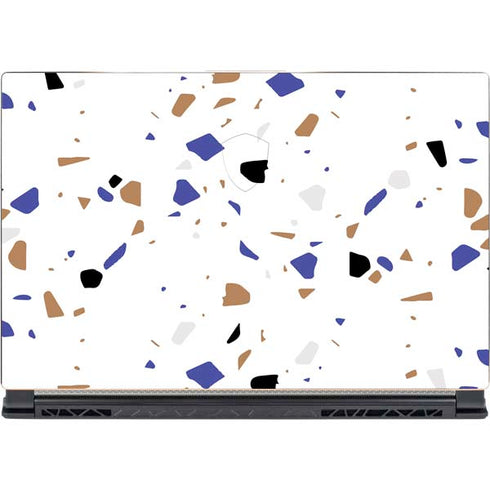White Terrazzo MSI GS65 Stealth Laptop Skin