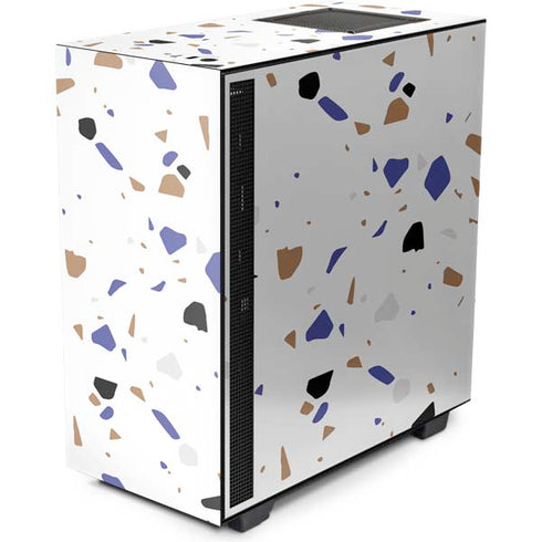 White Terrazzo NZXT H510 Compact ATX Mid-Tower Case Skin