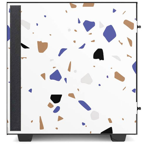 White Terrazzo NZXT H510 Compact ATX Mid-Tower Case Skin