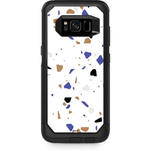 White Terrazzo Otterbox Commuter Galaxy Skin