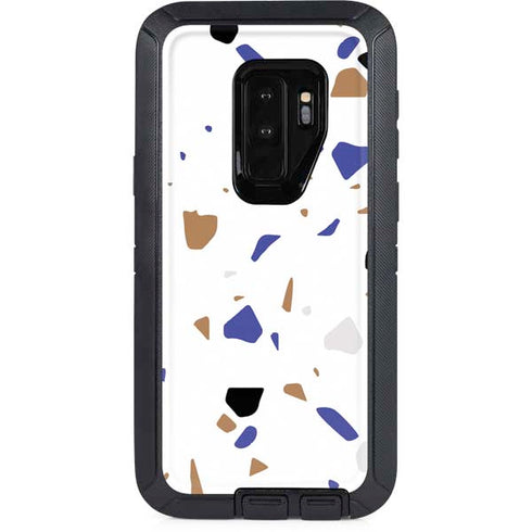 White Terrazzo Otterbox Defender Galaxy Skin