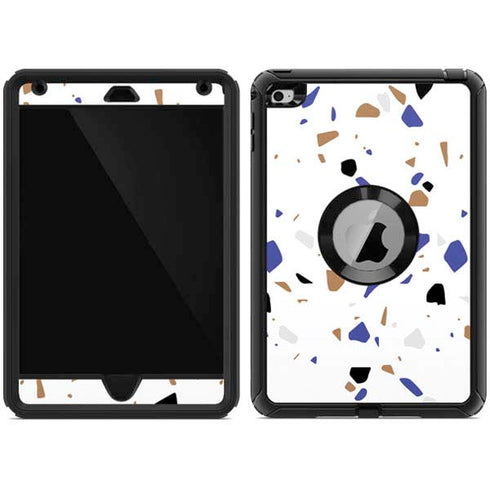 White Terrazzo Otterbox Defender iPad Skin