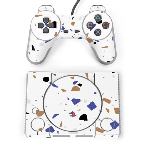 White Terrazzo PlayStation Classic Bundle Skin
