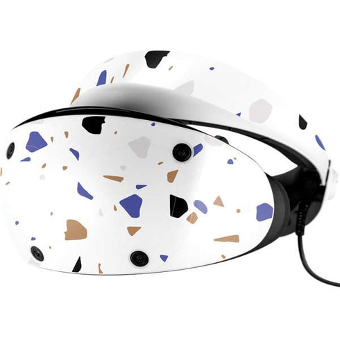 White Terrazzo PlayStation VR2 Skin