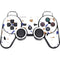 White Terrazzo PS3 Dual Shock wireless controller Skin