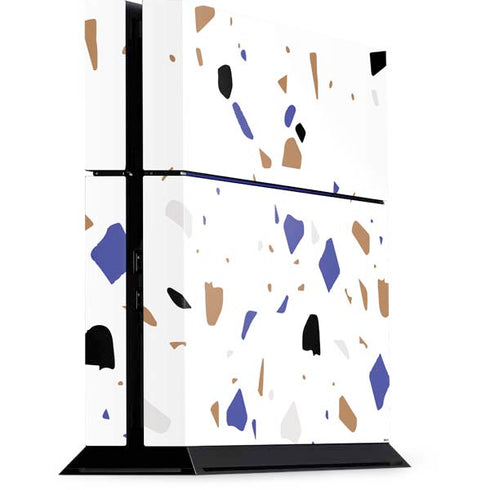 White Terrazzo PS4 Console Skin