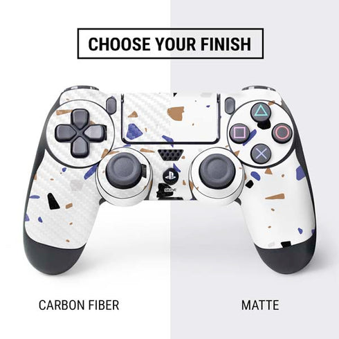 White Terrazzo PS4 Controller Skin