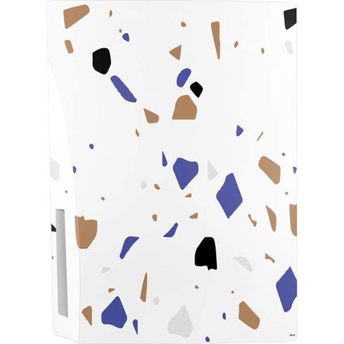 White Terrazzo PS5 Console Skin