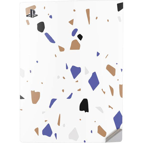 White Terrazzo PS5 Digital Edition Console Skin