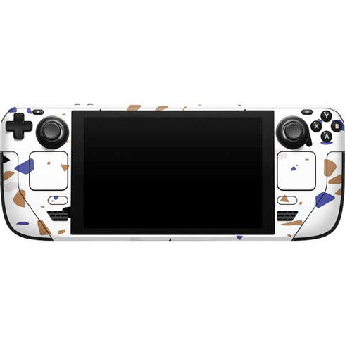 White Terrazzo Steam Deck Handheld Gaming Computer Skin