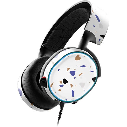 White Terrazzo SteelSeries Arctis 3 Skin