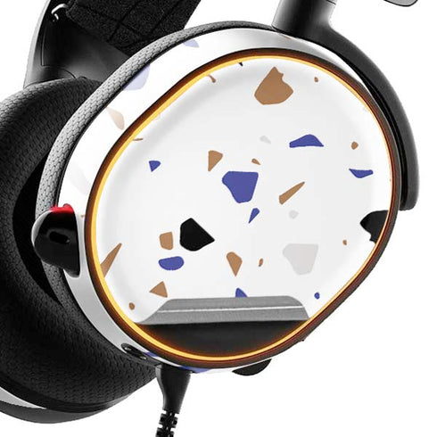 White Terrazzo SteelSeries Arctis 5 Skin