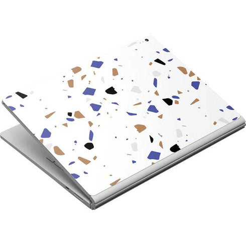 White Terrazzo Surface Book Skin