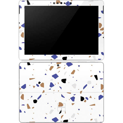 White Terrazzo Surface Go Skin