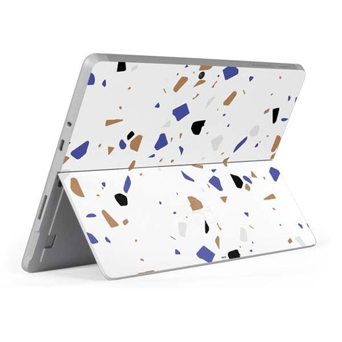 White Terrazzo Surface Go Skin