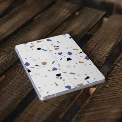 White Terrazzo Surface Go Skin