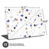 White Terrazzo Universal Laptop 15in (12.2 x 8.8in) Skin
