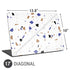 White Terrazzo Universal Laptop 17in (13.8 x 10in) Skin