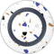 White Terrazzo Wireless Charger Skin