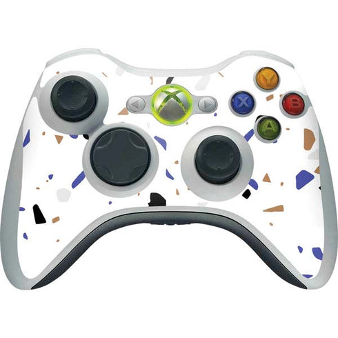 White Terrazzo Xbox 360 Wireless Controller Skin