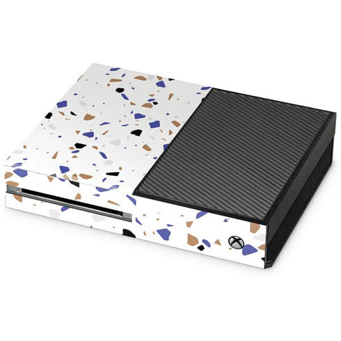 White Terrazzo Xbox One Console Skin