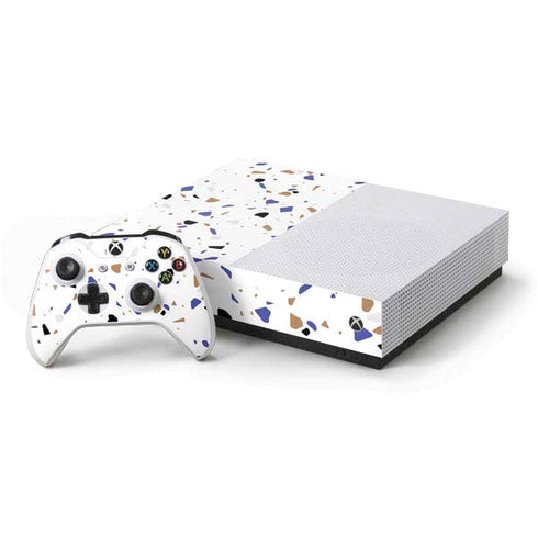 White Terrazzo Xbox One S All-Digital Edition Bundle Skin