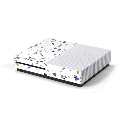White Terrazzo Xbox One S Console Skin