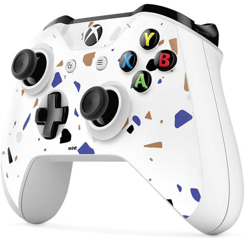 White Terrazzo Xbox One S Controller Skin