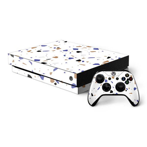 White Terrazzo Xbox One X Bundle Skin