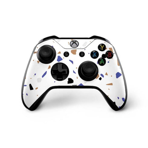 White Terrazzo Xbox One X Controller Skin