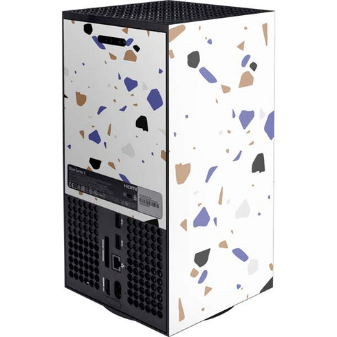 White Terrazzo Xbox Series X Console Skin