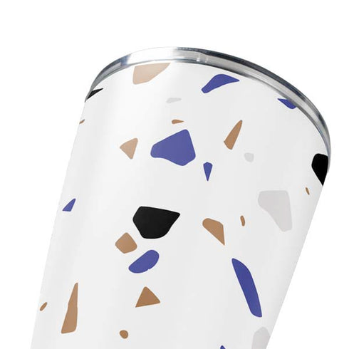 White Terrazzo Yeti 20oz Tumbler Skin
