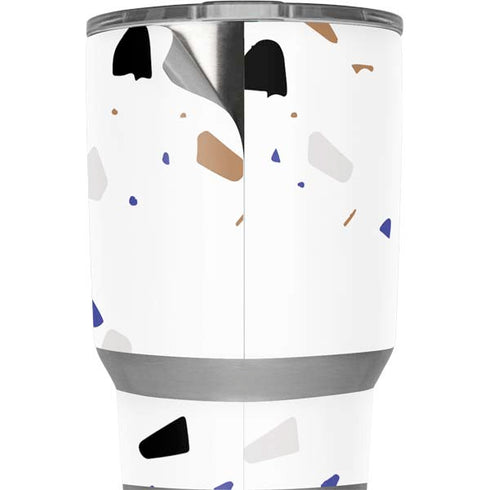 White Terrazzo Yeti 20oz Tumbler Skin