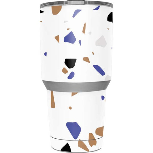 White Terrazzo Yeti 30oz Rambler Tumbler Skin