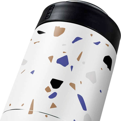 White Terrazzo Yeti Colster Can Insulator Skin