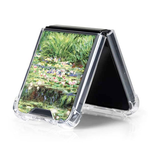 White Waterlilies, 1899 by Monet Galaxy Z Flip5 5G Clear Case